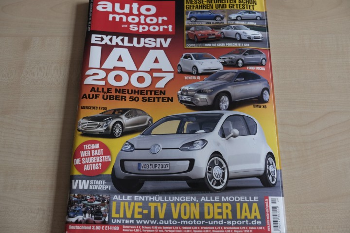 Deckblatt Auto Motor und Sport (20/2007)